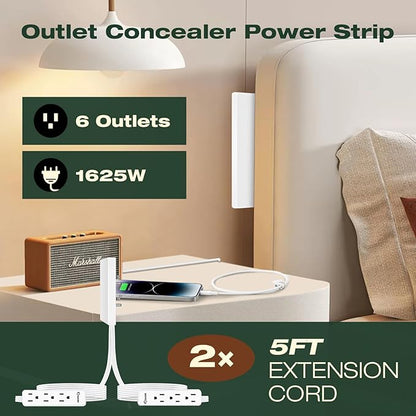 Saker Dual 5ft Flat Extension Cord