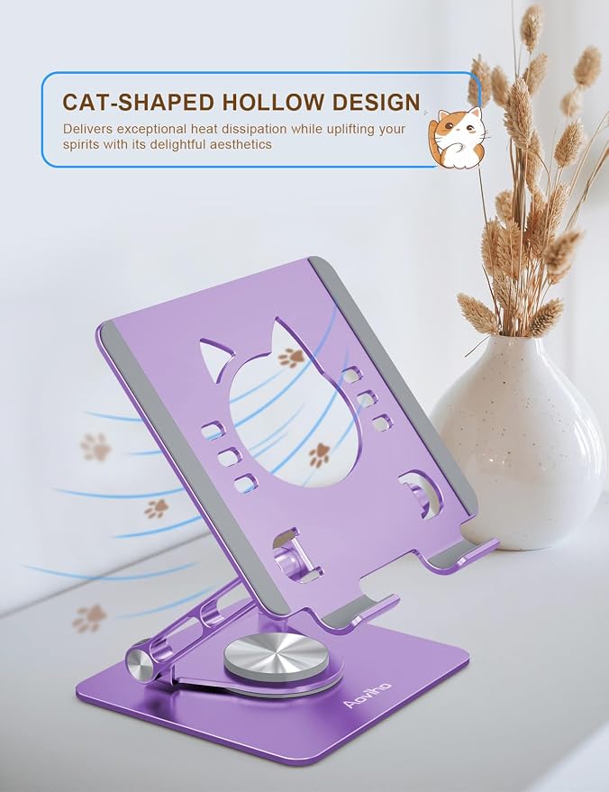 Tablet Stand 360° Rotating Aluminum Holder