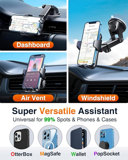 VANMASS 【85+LBS Strongest Suction & Military-Grade 2025 Ultimate Car Phone