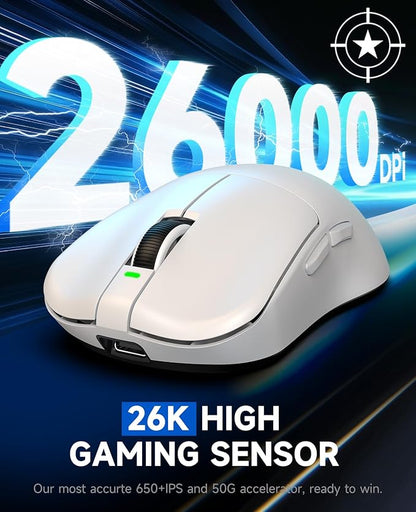 VGN F1 MOBA Wireless Gaming Mouse, 4K Polling Wired/Wireless Gamer Mice