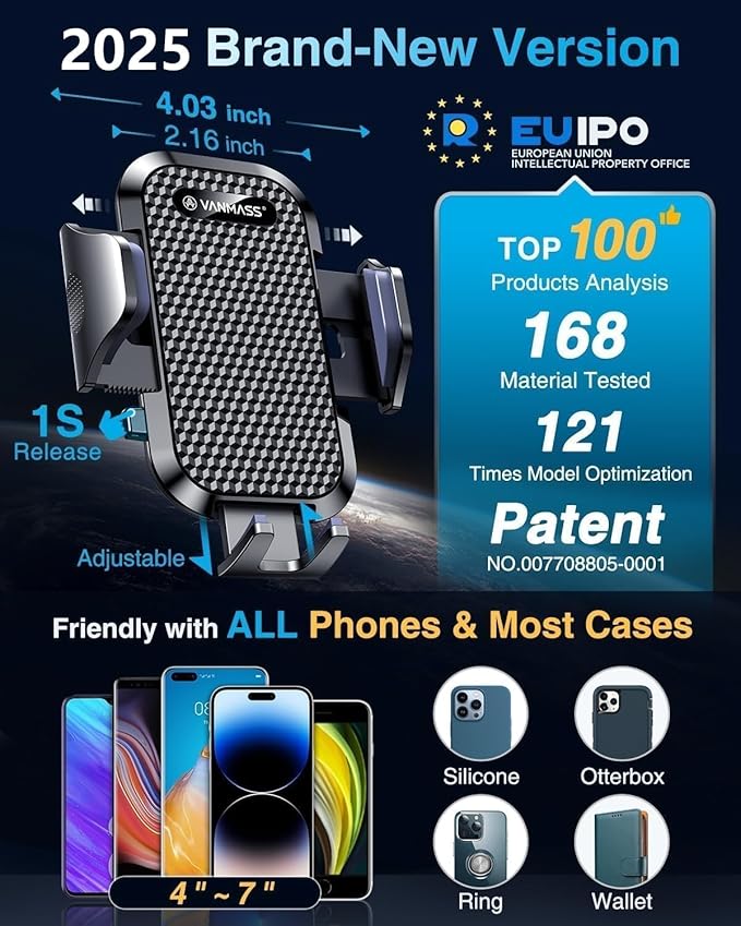 Car Phone Holder VANMASS Cell Phone Mount