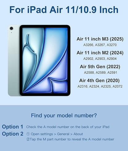Compatible with iPad Air 11 Inch & Air 5th/ Air 4th Generation Case with