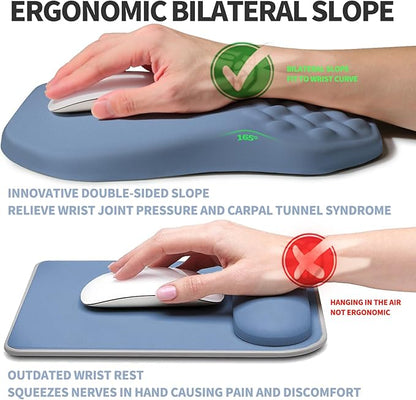 Ergonomic Raised Mouse Pad Wrist Support