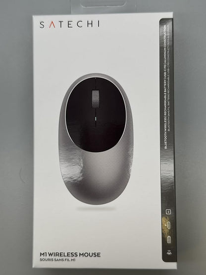 Satechi M1 Wireless Bluetooth Mouse, USB-C Rechargeable, Compact & Portable