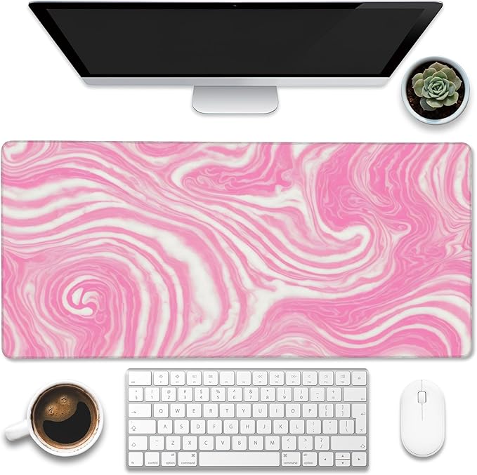 Desk Pad, Flow Liquid Waves Large Gaming Mouse Pad