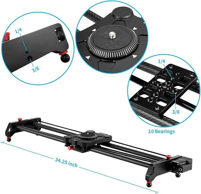 GVM Motorized Camera Slider, Tracking Shooting and 120 Degree Panoramic Shooting