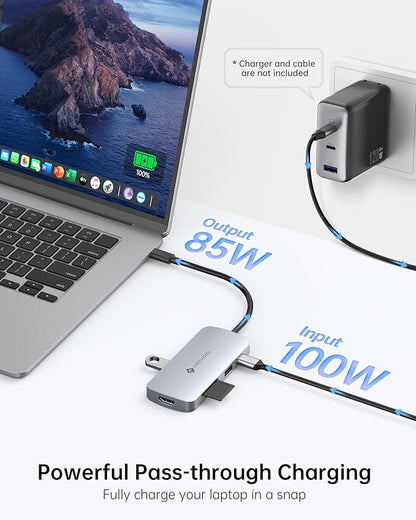 USB C Hub, 9 in 1 USB C Multiport Adapter
