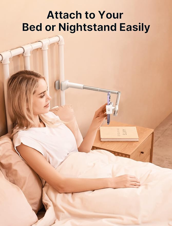 JSAUX Phone Holder for Desk and Bed Compatible