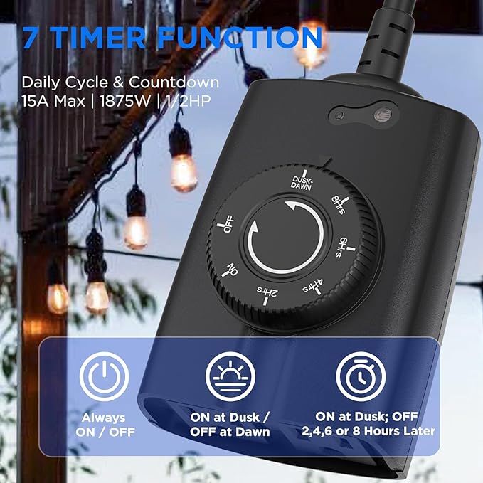 G-Homa Dusk to Dawn Outdoor Timer