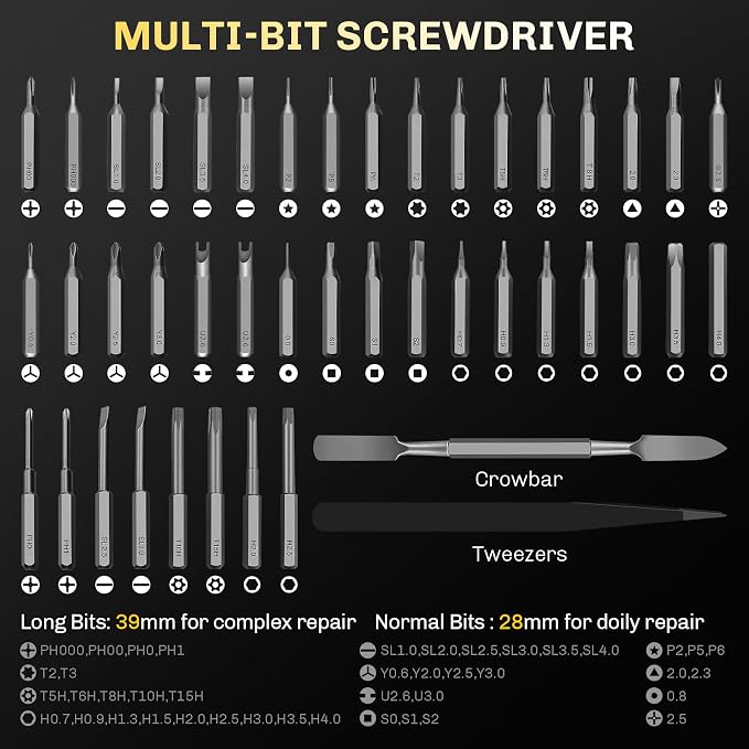 3.7V Precision Electric Screwdriver Set, 50 IN 1 Small Power Magnetic Storage