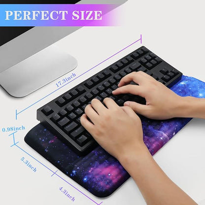 Computer Keyboard Stand with Wrist Rest, Ergonomic Tilted Keyboard Holder