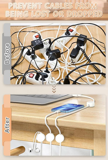 Maveek 5 Sets Magnetic Cable Management Clips