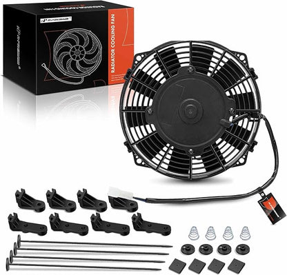 A-Premium 7.5'' 7.5 inch Slim Fan Pull Universal Electric Radiator Cooling Fan