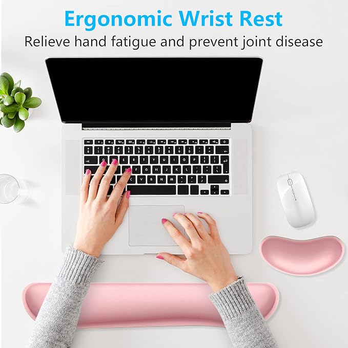 Dapesuom Enlarge Keyboard Wrist Rest, Memory Foam Wrist Cushion