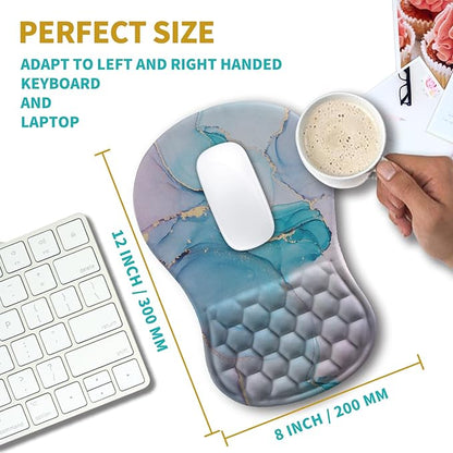 Hokafenle Ergonomic Mouse Pad Wrist Support, Wrist Rest Mousepad