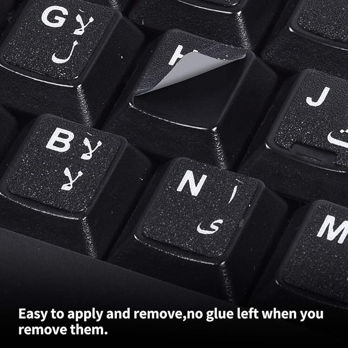 2PCS Arabic-English Keyboard Stickers