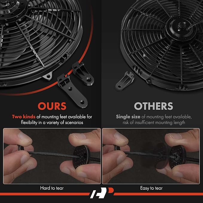 A-Premium 10'' 10 inch Universal Slim Fan Electric Radiator Cooling Fan Assembly