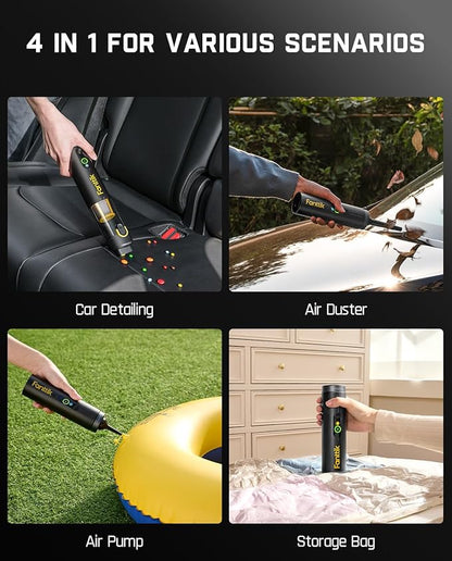 Fanttik Slim V10 APEX Cordless Car Vacuum, 4-in-1 Portable Mini Handheld Vac