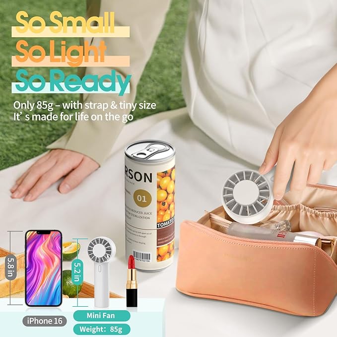Mini Portable Fan, USB Personal Handheld Fan