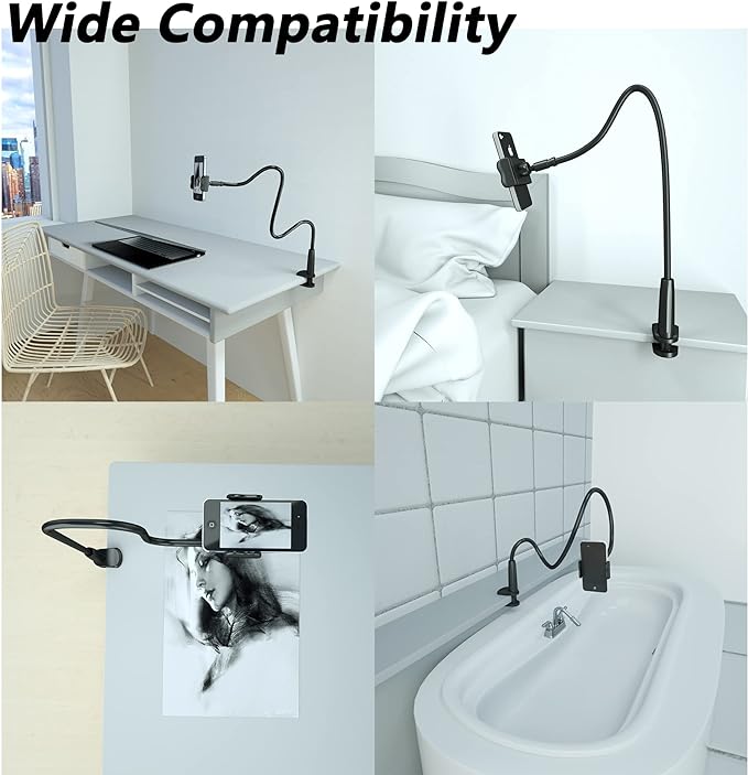 Cell Phone Clip Bed Stand Holder,