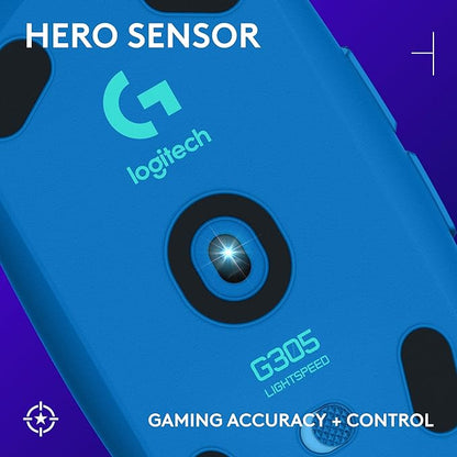 Logitech G305 LIGHTSPEED Wireless Gaming Optical Mouse, Hero 12K Sensor