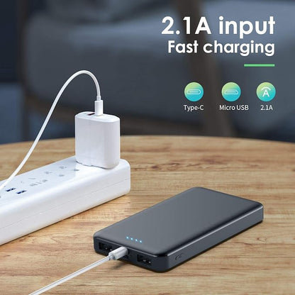 Portable Charger Power Bank 10000mAh, Ultra Slim Portable Phone Charger