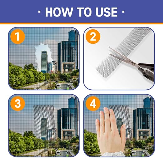 HA SHI Screen Repair Kit for Windows or Doors 3-Layer Strong Adhesive Tape