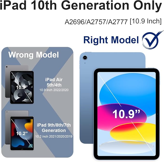 Case for iPad 11th Generation 11 Inch / iPad 10th Generation Case 10.9 Inch