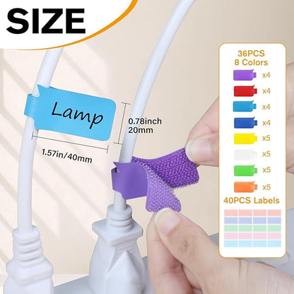 36Pcs Large Cable Labels