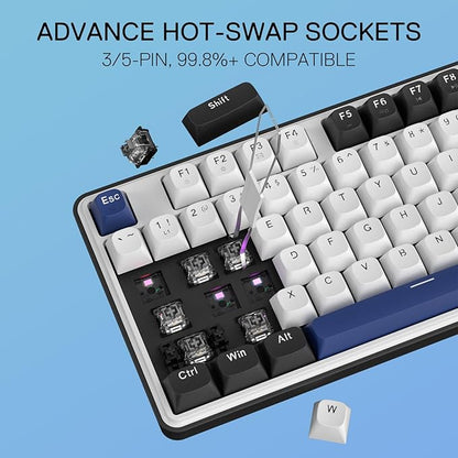 Redragon K689 Wired Gasket RGB Gaming Keyboard, 108 Keys Mechanical Keyboard