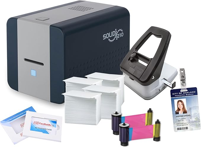 Easy Badges Solid 210 ID Badge Printer |