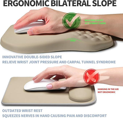 Ergonomic Raised Mouse Pad Wrist Support