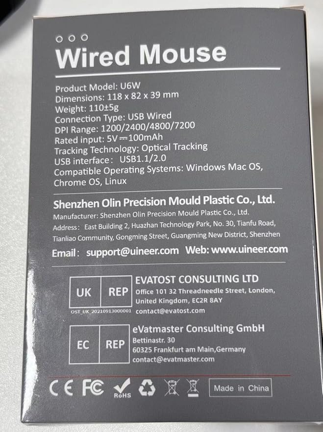 Wired Mouse, USB Mouse Wired