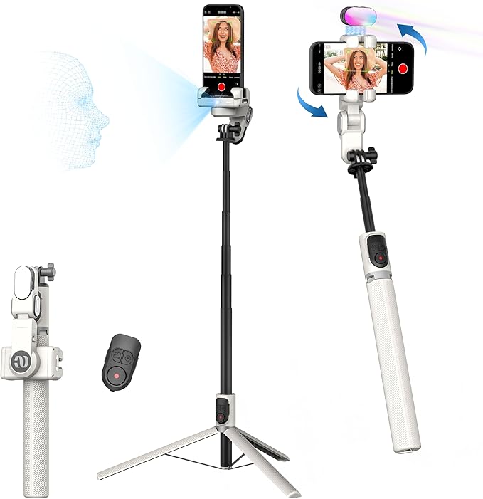 Auto Face Tracking Tripod 360 Rotation w/Stand