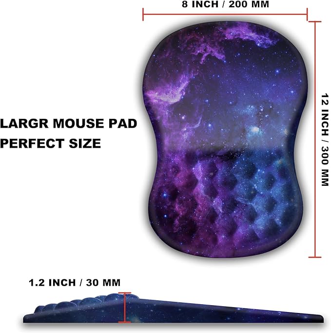Mouse Pad Wrist Support, Ergonomic Mouse Pad