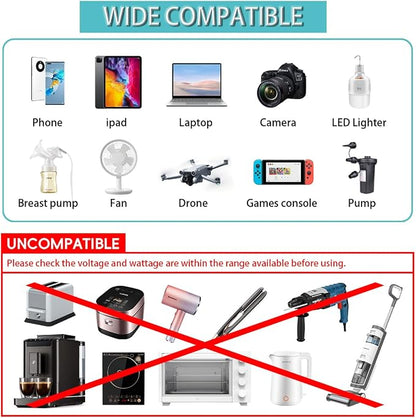 300W Car Power Inverter, DC 12V to 110V AC Car Plug Adapter