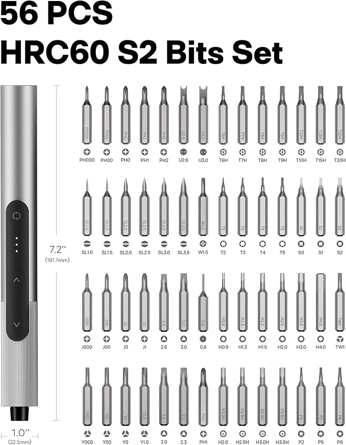 HOTO SNAPBLOQ™ S-A01 3.7V Mini Electric Screwdriver
