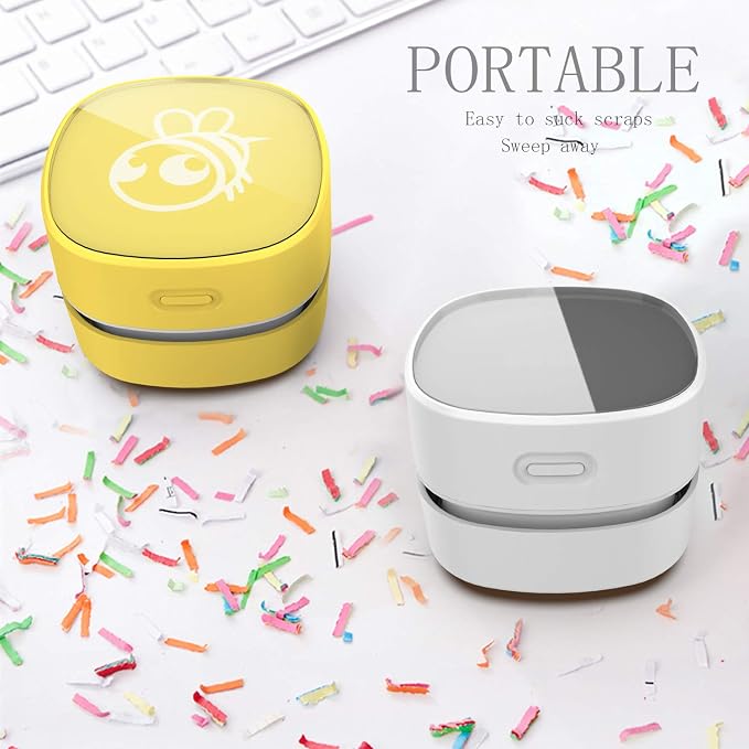 ODISTAR Desktop Vacuum Cleaner, Mini Table dust Sweeper Energy Saving, High