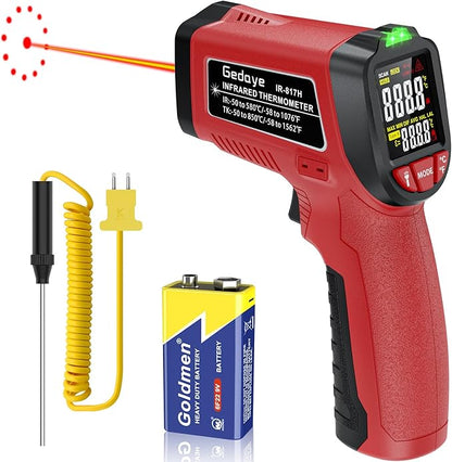 Infrared Thermometer Gun, Gedaye Laser Temperature