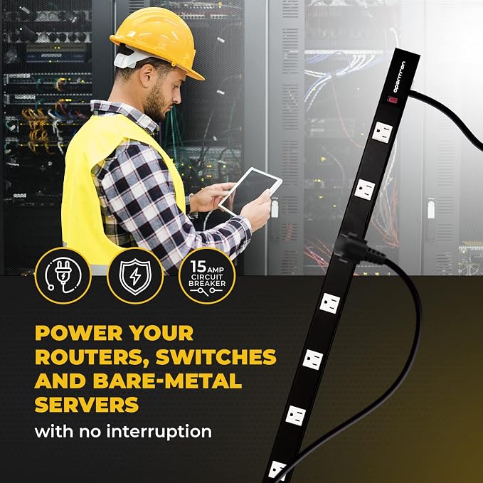 9 Outlets 3 Feet Power Cord 3 Feet Body Opentron OT3093 Heavy Duty Metal Surge