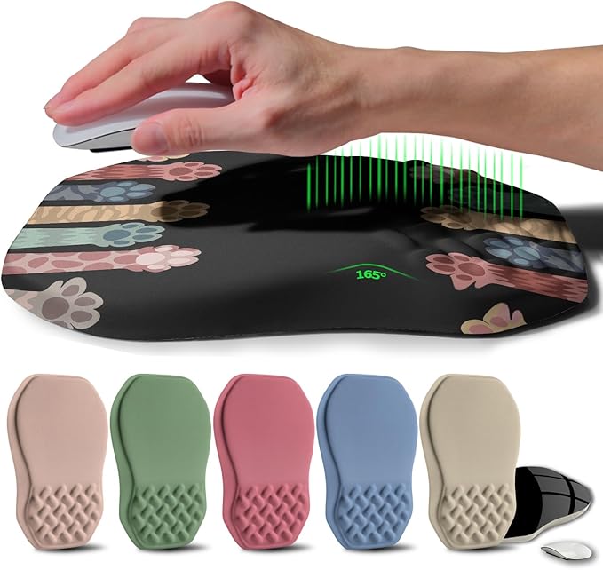 Ergonomic Raised Mouse Pad Wrist Support