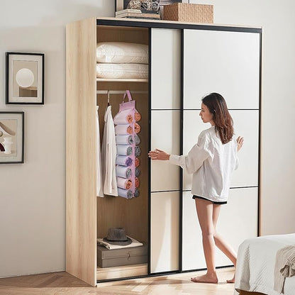 Legging Organizer Storage, Foldable Hanging Closet Organizer Storage
