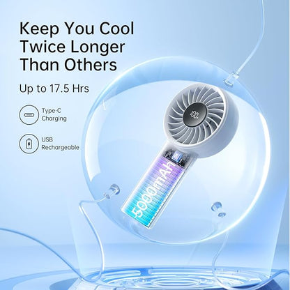 JISULIFE Handheld Portable Fan