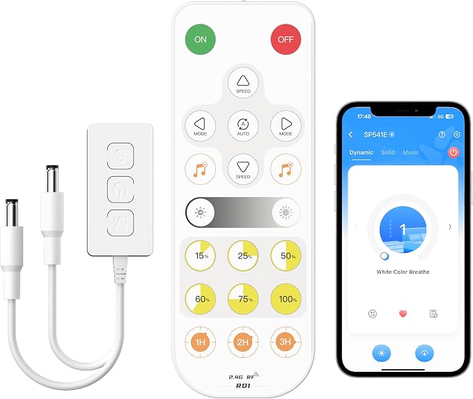 MIWISE LED Dimmer, Smart WiFi+Bluetooth Dimmable Controller