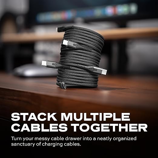 Statik MagStack Pro USB C to USB C Cable, Clutter-Free Magnetic Type C Charger