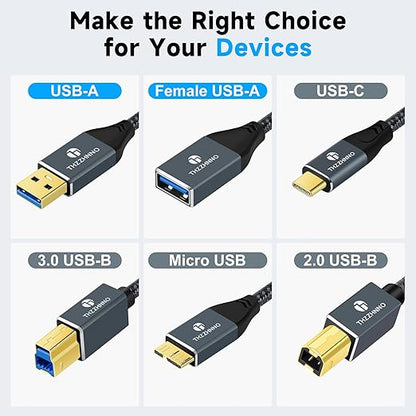 USB 3.0 Extension 1.6FT, USB Male to Female USB 3.0 Extender Cable