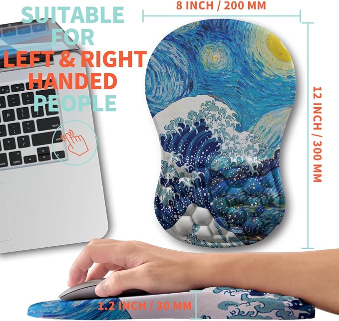 Ergonomic Mouse Pad Wrist Support