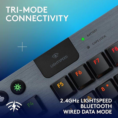 Logitech G915 X Lightspeed TKL Wireless Mechanical Gaming Keyboard, Double-Shot