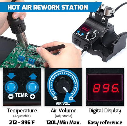 WEP 8858-V Hot Air Rework Station Kit