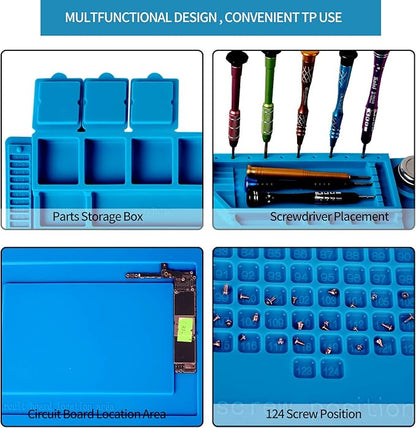 Kaisi S-160 Soldering Mat Insulation Silicone Magnetic Repair Work Station Mat